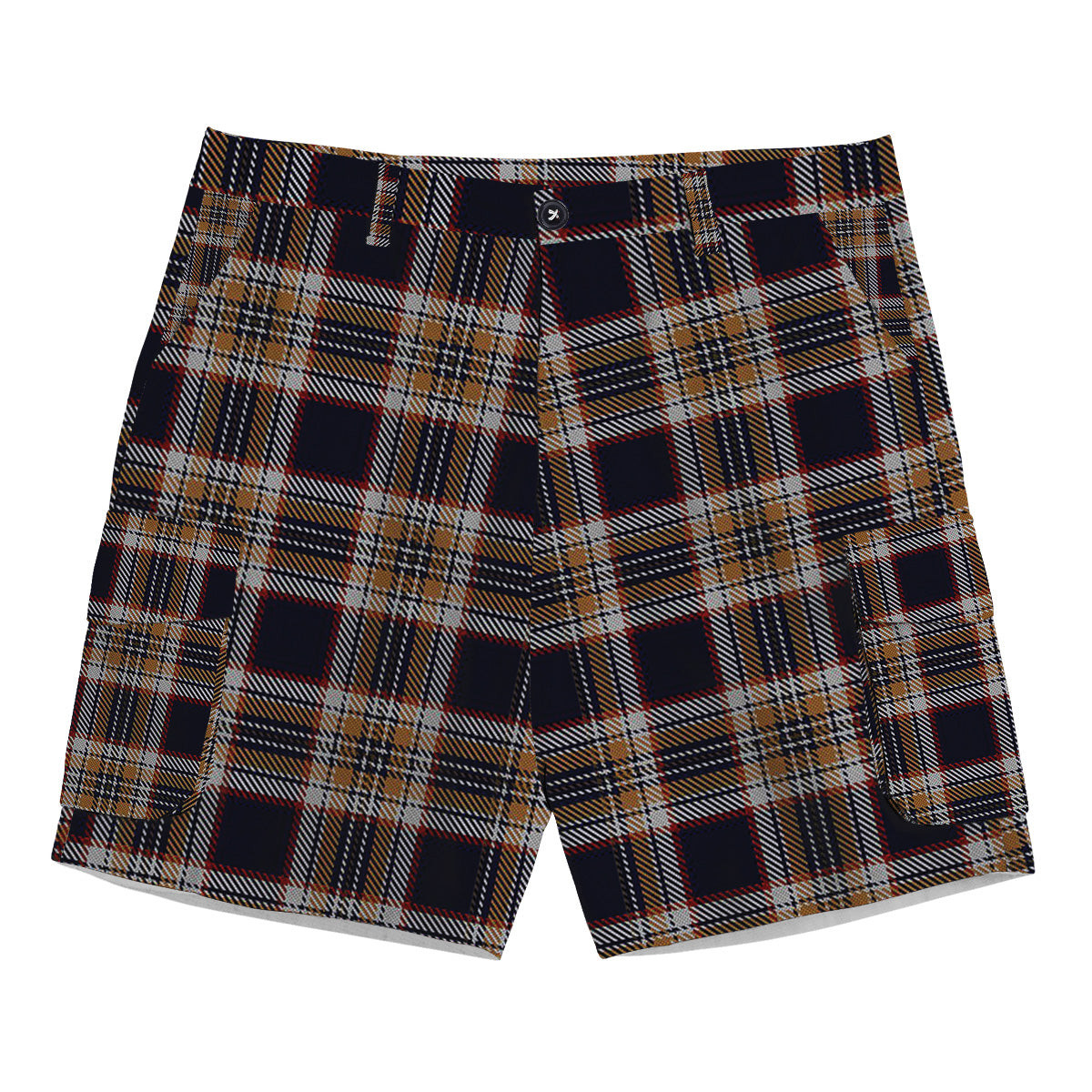ScotsTee Shop Scottish Stewart Navy Tartan Plaid Cargo Shorts for Men