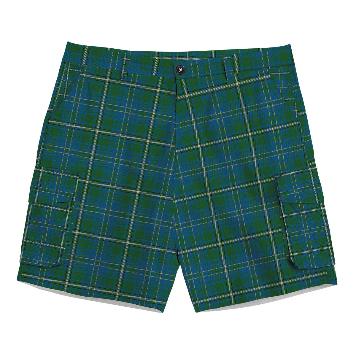 ScotsTee Shop Scottish Hay Hunting Tartan Plaid Cargo Shorts for Men