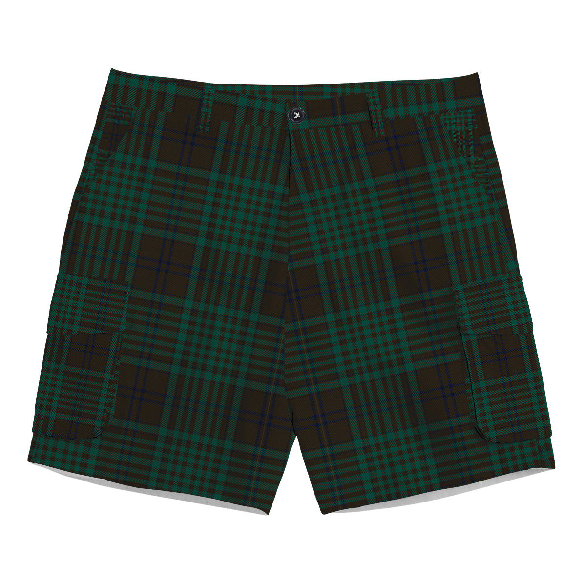 ScotsTee Shop Scottish McGillivray Hunting Modern Tartan Plaid Cargo Shorts for Men