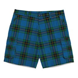 ScotsTee Shop Scottish Murray of Elibank Ancient Tartan Plaid Cargo Shorts for Men