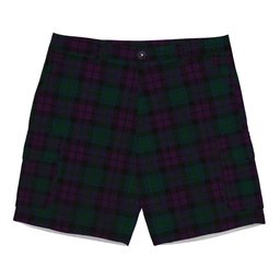 ScotsTee Shop Scottish MacArthur of Milton Hunting Tartan Plaid Cargo Shorts for Men