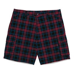 ScotsTee Shop Scottish Lindsay-McGee Modern Clan Tartan Plaid Cargo Shorts for Men