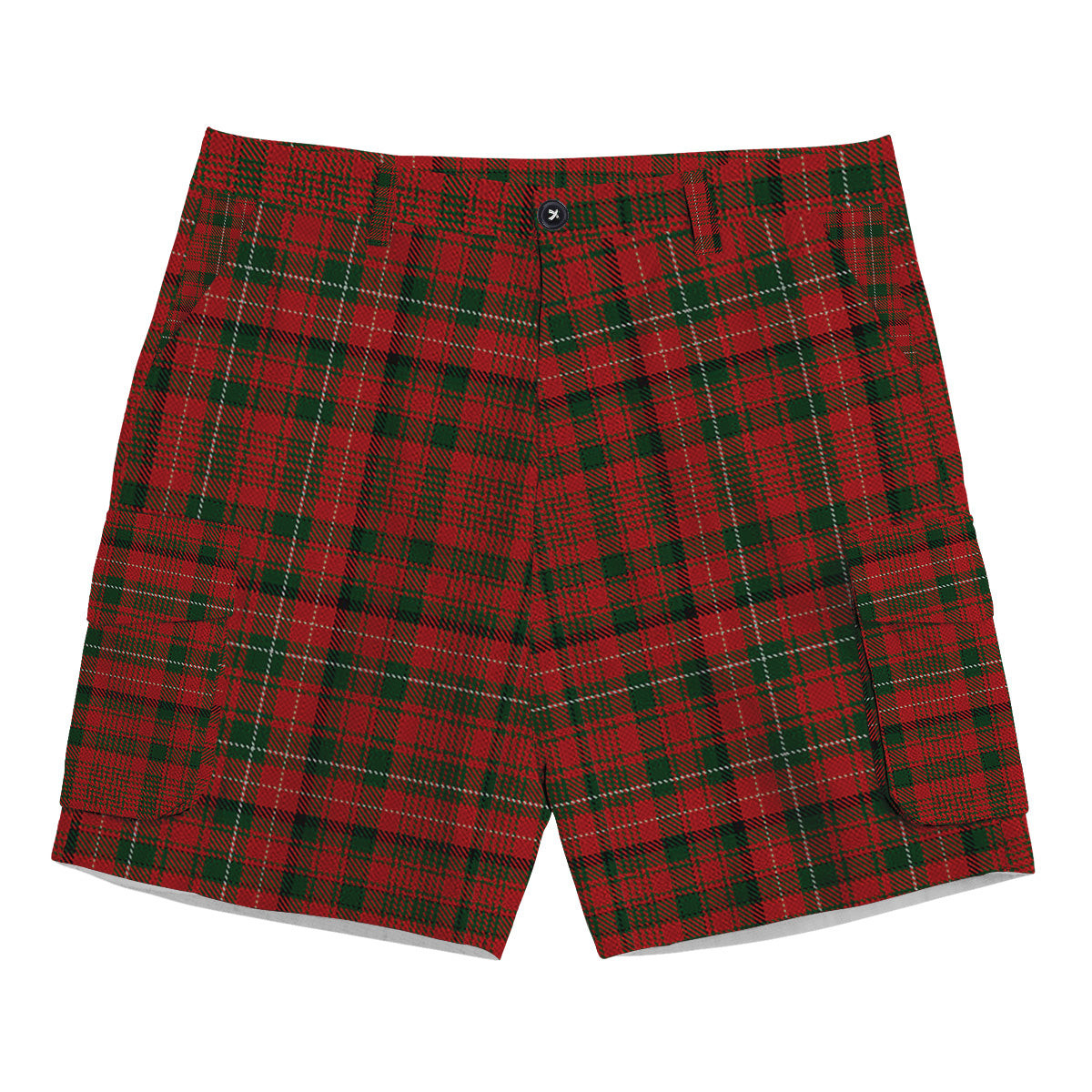 ScotsTee Shop Scottish MacDonald of Staffa 2 Tartan Plaid Cargo Shorts for Men