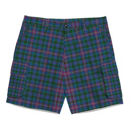ScotsTee Shop Scottish Pitcairn Heritage Hunting Tartan Plaid Cargo Shorts for Men