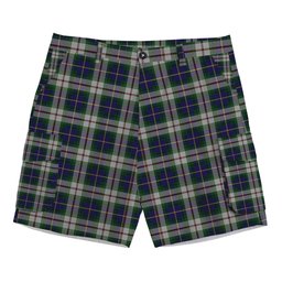 ScotsTee Shop Scottish McLeod Of Californian Tartan Plaid Cargo Shorts for Men