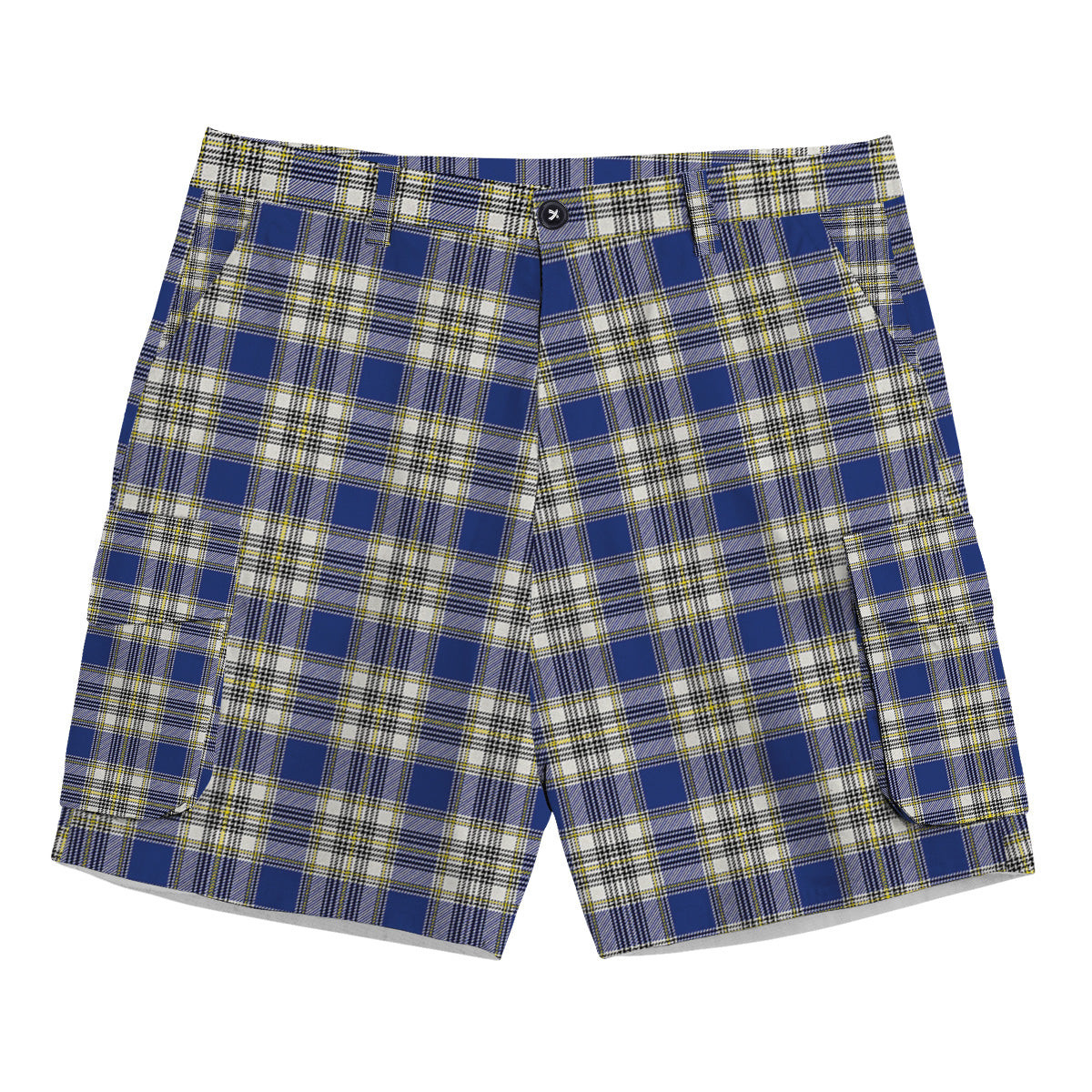 ScotsTee Shop Scottish Livingstone Dress Modern Tartan Plaid Cargo Shorts for Men
