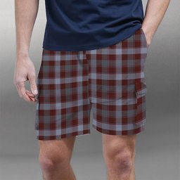 ScotsTee Shop Scottish Jardine of Castlemilk Modern Tartan Plaid Cargo Shorts for Men