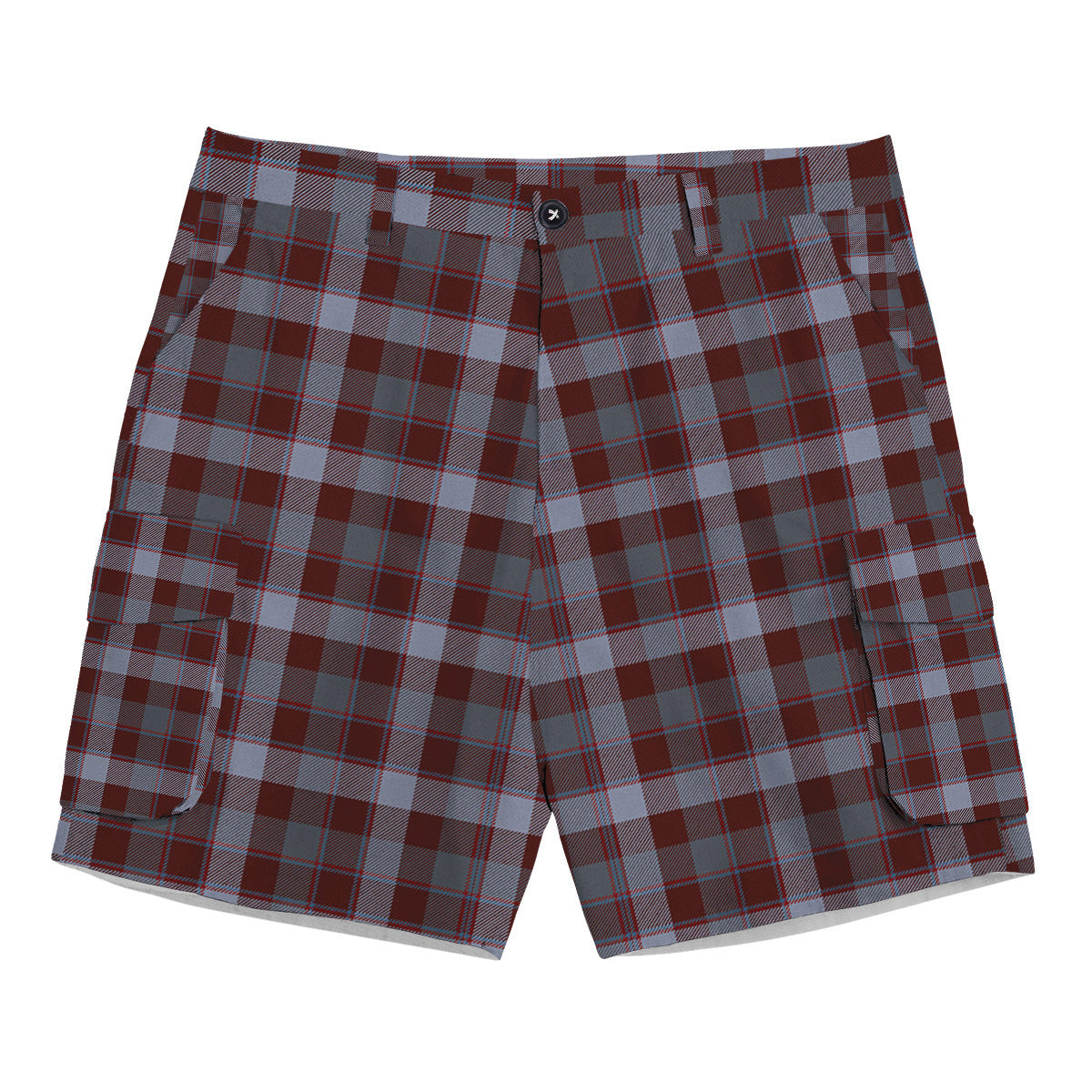 ScotsTee Shop Scottish Jardine of Castlemilk Modern Tartan Plaid Cargo Shorts for Men