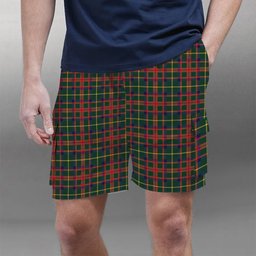 ScotsTee Shop Scottish McKintosh Hunting Modern Tartan Plaid Cargo Shorts for Men