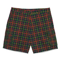 ScotsTee Shop Scottish McKintosh Hunting Modern Tartan Plaid Cargo Shorts for Men
