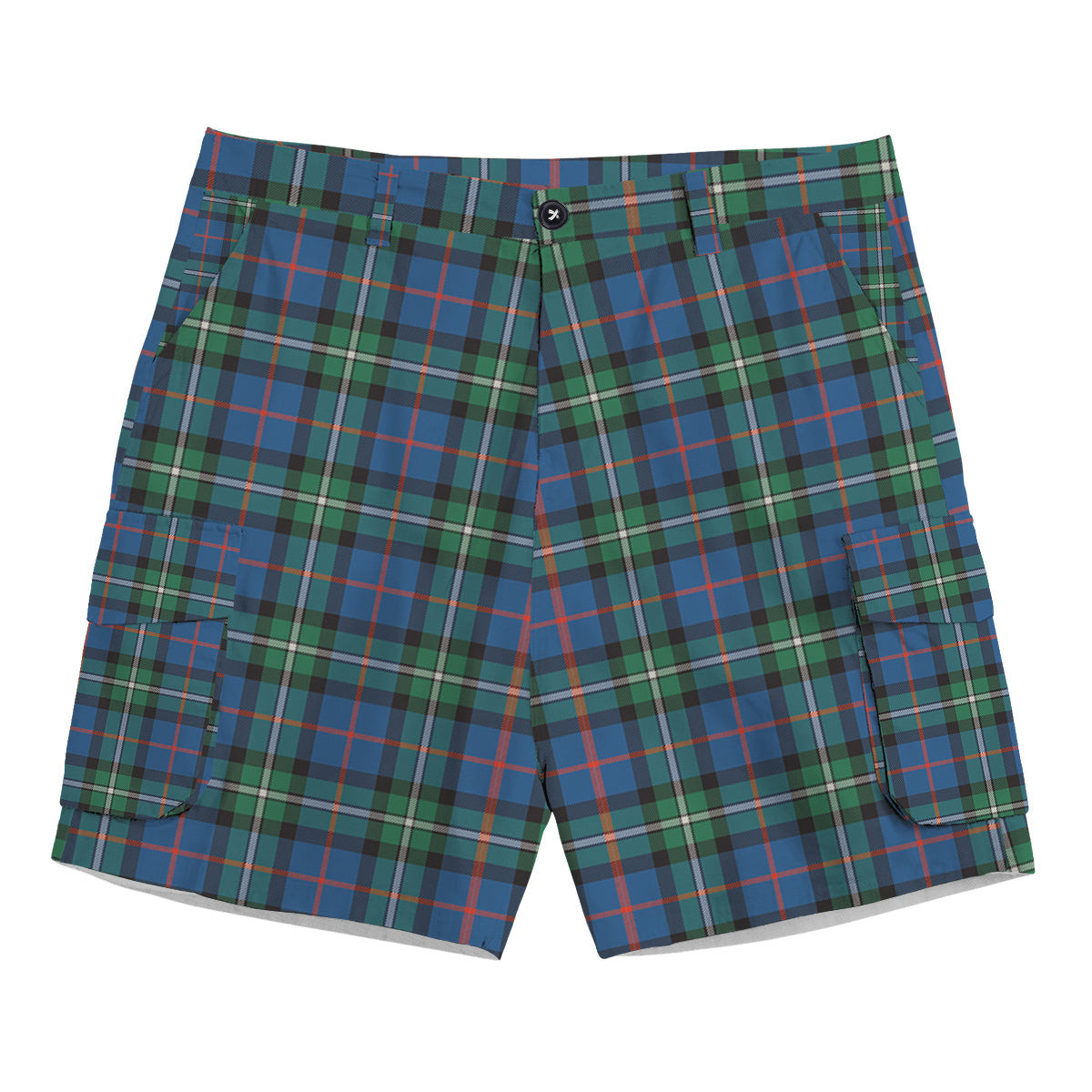 ScotsTee Shop Scottish MacPhail Hunting Ancient SC Tartan Plaid Cargo Shorts for Men
