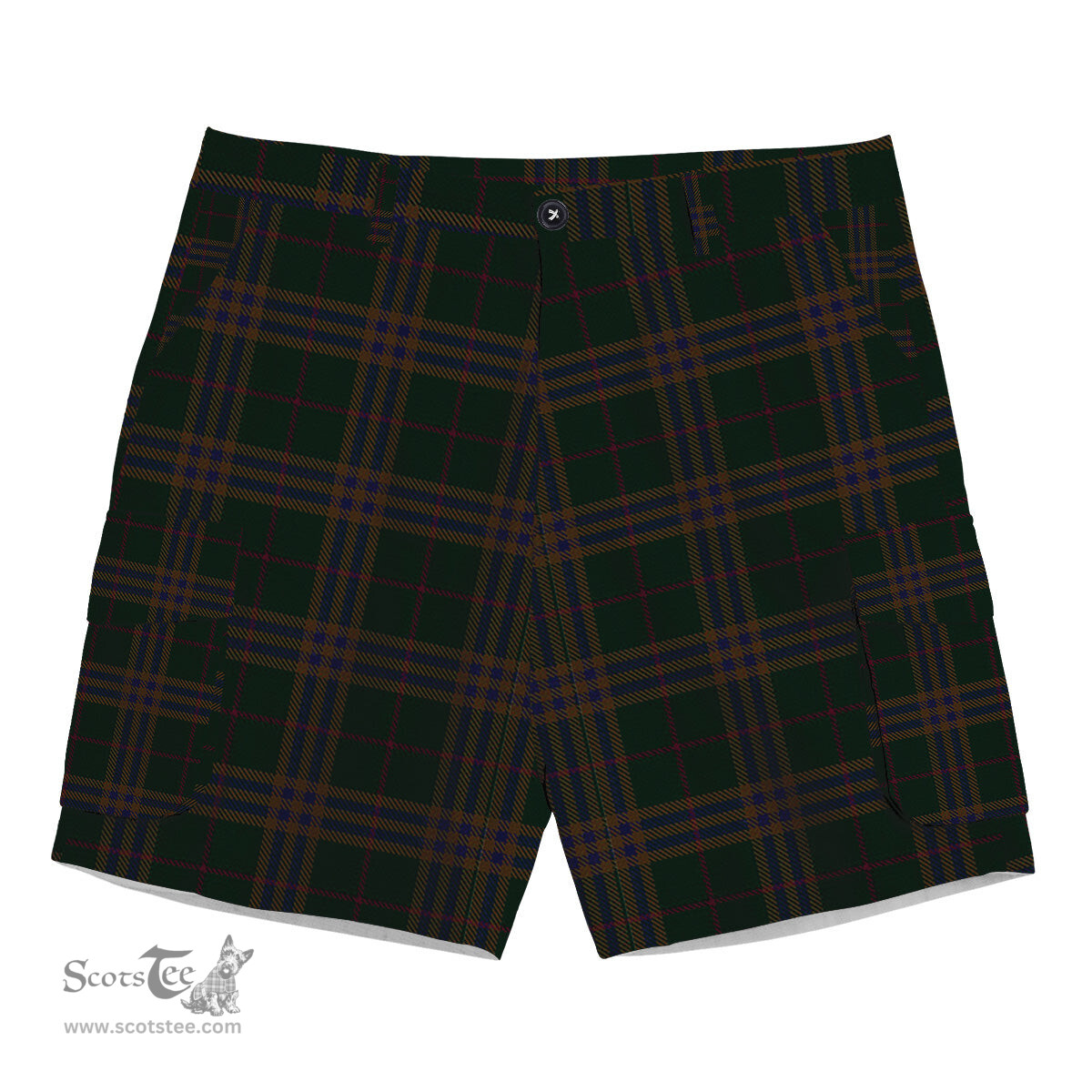 ScotsTee Shop Scottish Yen, Alexander Hunting Tartan Plaid Cargo Shorts for Men