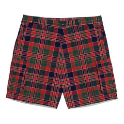 ScotsTee Shop Scottish McDonald of Boisdale Modern Tartan Plaid Cargo Shorts for Men