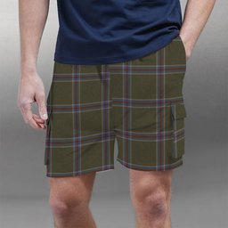 ScotsTee Shop Scottish Renn Faire Tartan Plaid Cargo Shorts for Men