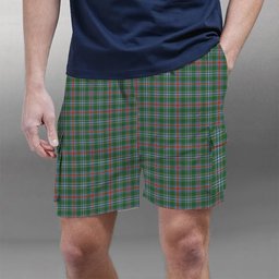 ScotsTee Shop Scottish Spence Fragment Ancient Clan Tartan Plaid Cargo Shorts for Men