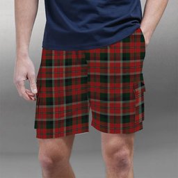 ScotsTee Shop Scottish Montrose Graham Tartan Plaid Cargo Shorts for Men