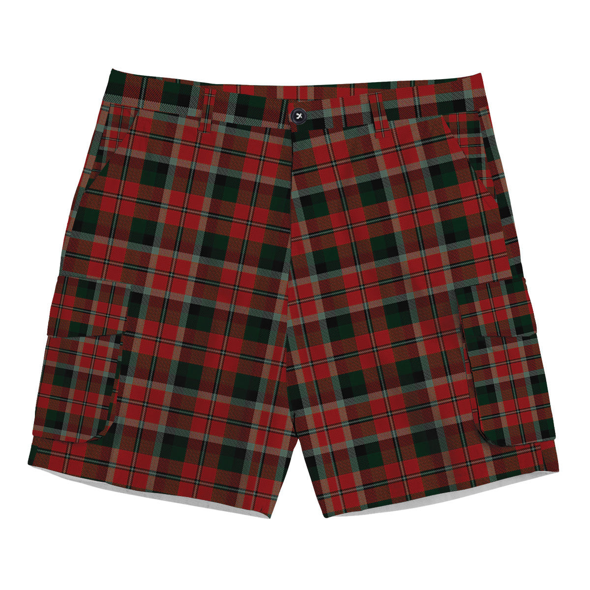 ScotsTee Shop Scottish Montrose Graham Tartan Plaid Cargo Shorts for Men