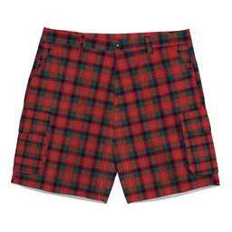 ScotsTee Shop Scottish Robertson White line New Modern Tartan Plaid Cargo Shorts for Men