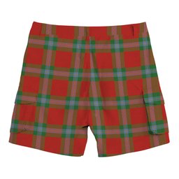 ScotsTee Shop Scottish McLaine of Loch Buie Ancient Tartan Plaid Cargo Shorts for Men