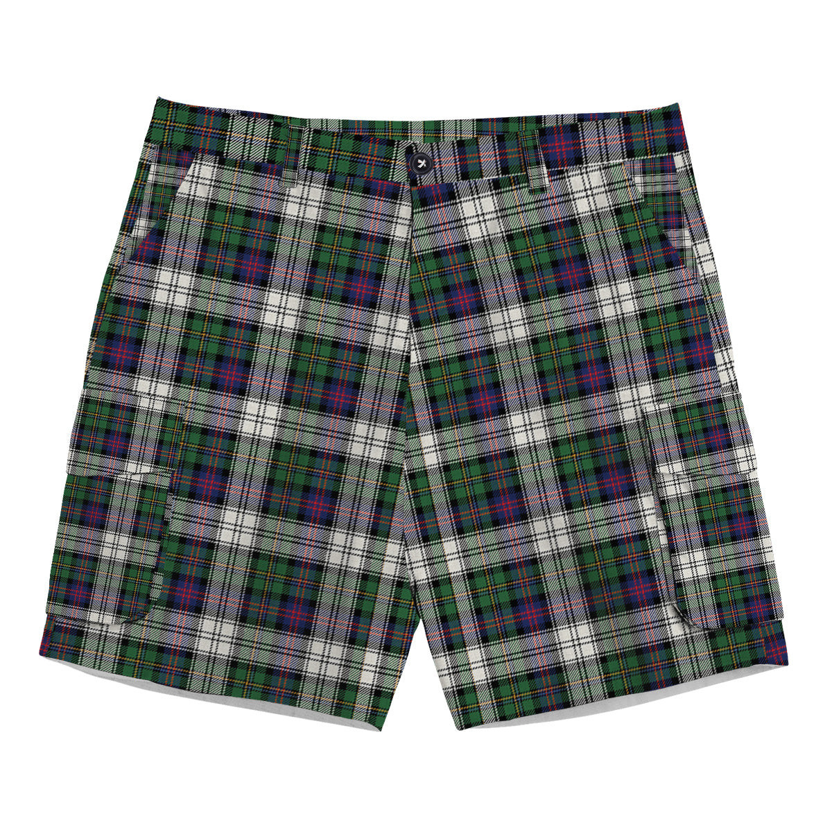 ScotsTee Shop Scottish Malcolm Dress Modern Tartan Plaid Cargo Shorts for Men