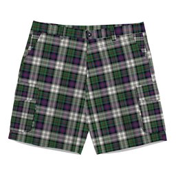 ScotsTee Shop Scottish Malcolm Dress Modern Tartan Plaid Cargo Shorts for Men