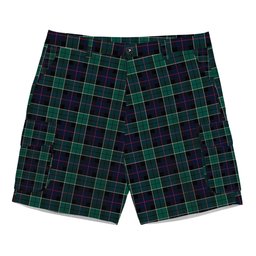 ScotsTee Shop Scottish Leslie Hunting Modern Tartan Plaid Cargo Shorts for Men