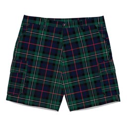 ScotsTee Shop Scottish McPhail Hunting Modern Tartan Plaid Cargo Shorts for Men