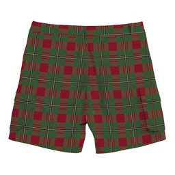 ScotsTee Shop Scottish Gregor of Cardney Modern Tartan Plaid Cargo Shorts for Men