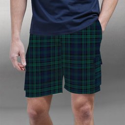 ScotsTee Shop Scottish Matheson Hunting Modern Tartan Plaid Cargo Shorts for Men