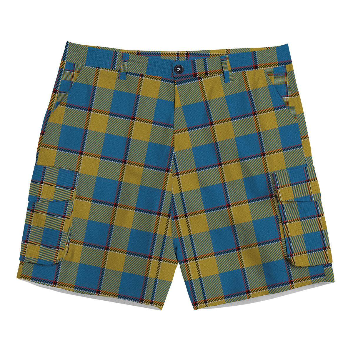 ScotsTee Shop Scottish Oliver Dress Pink Tartan Plaid Cargo Shorts for Men
