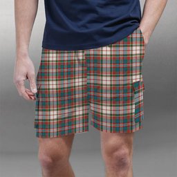 ScotsTee Shop Scottish McFarlane Dress Ancient Tartan Plaid Cargo Shorts for Men