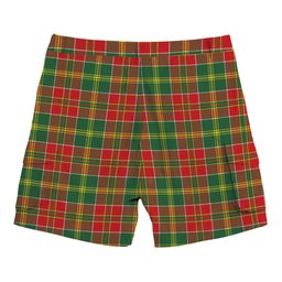 ScotsTee Shop Scottish MacDonald of Kingsburgh Modern Tartan Plaid Cargo Shorts for Men