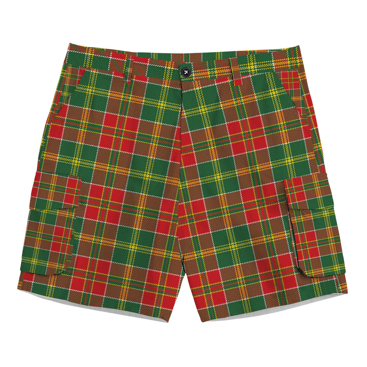 ScotsTee Shop Scottish MacDonald of Kingsburgh Modern Tartan Plaid Cargo Shorts for Men