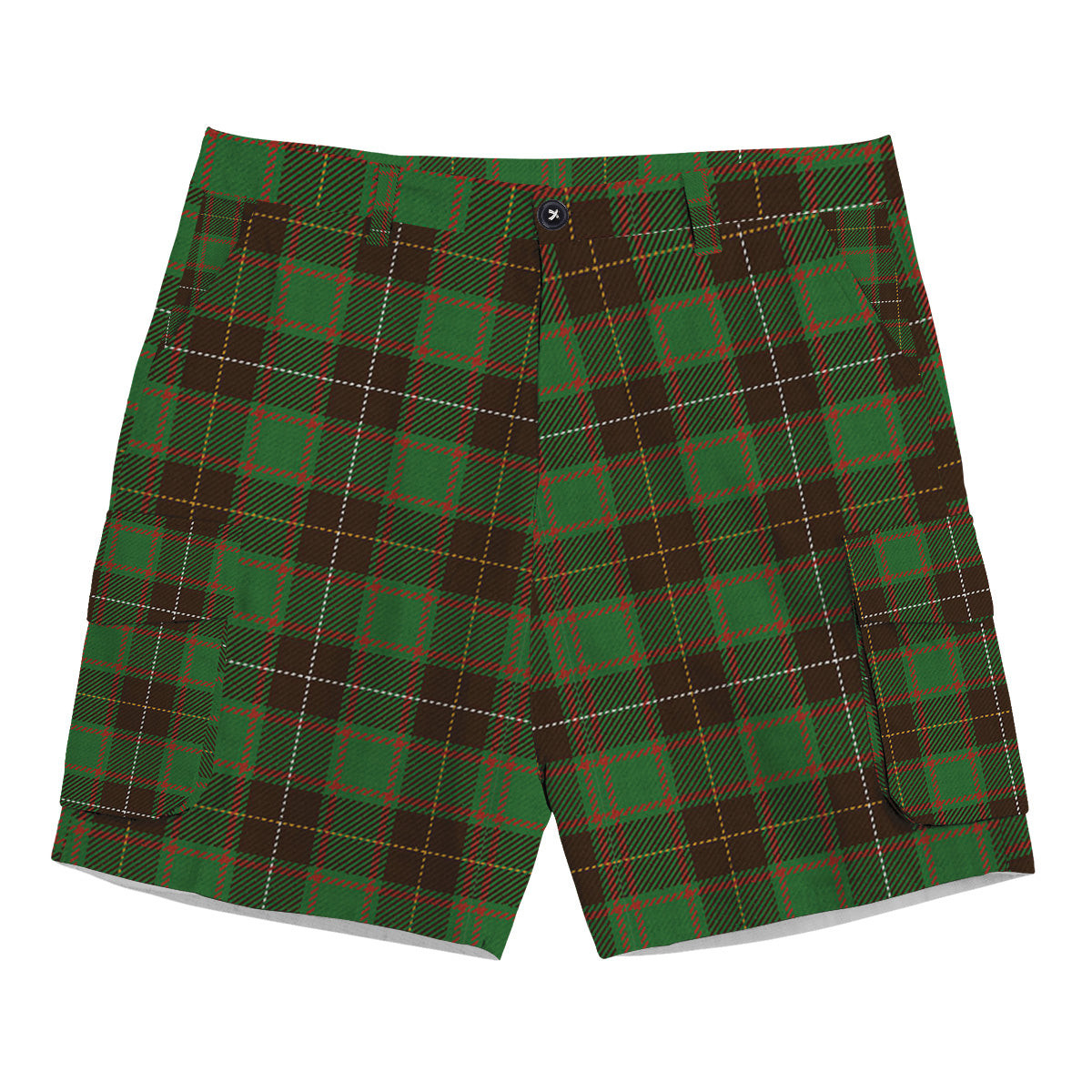 ScotsTee Shop Scottish McFie Hunting Ancient Tartan Plaid Cargo Shorts for Men