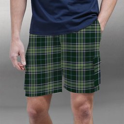 ScotsTee Shop Scottish Manx Ellan Vannin Tartan Plaid Cargo Shorts for Men