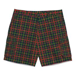 ScotsTee Shop Scottish McIntosh Hunting Modern Tartan Plaid Cargo Shorts for Men