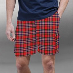 ScotsTee Shop Scottish McFarland Modern Tartan Plaid Cargo Shorts for Men