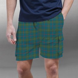 ScotsTee Shop Scottish Norris (Norreys) Ancient Tartan Plaid Cargo Shorts for Men