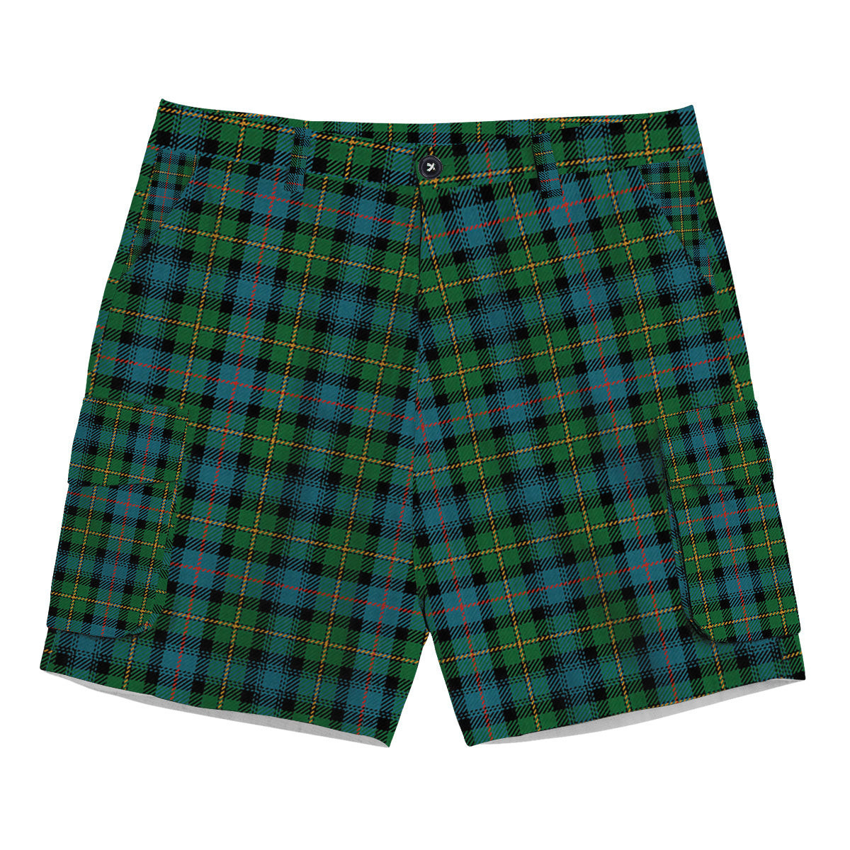 ScotsTee Shop Scottish McLeod of Skye Ancient Tartan Plaid Cargo Shorts for Men