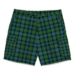 ScotsTee Shop Scottish McLeod of Skye Ancient Tartan Plaid Cargo Shorts for Men