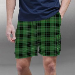 ScotsTee Shop Scottish McIver Hunting Ancient Tartan Plaid Cargo Shorts for Men