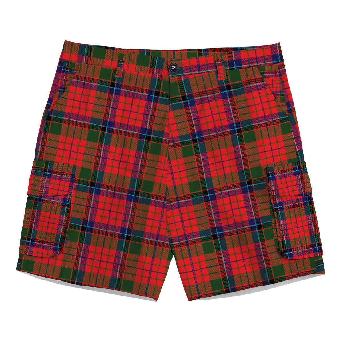 ScotsTee Shop Scottish McNicol of Scorrybreac Tartan Plaid Cargo Shorts for Men