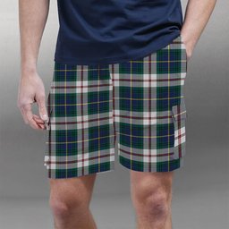 ScotsTee Shop Scottish MacLeod Of Californian Modern Tartan Plaid Cargo Shorts for Men