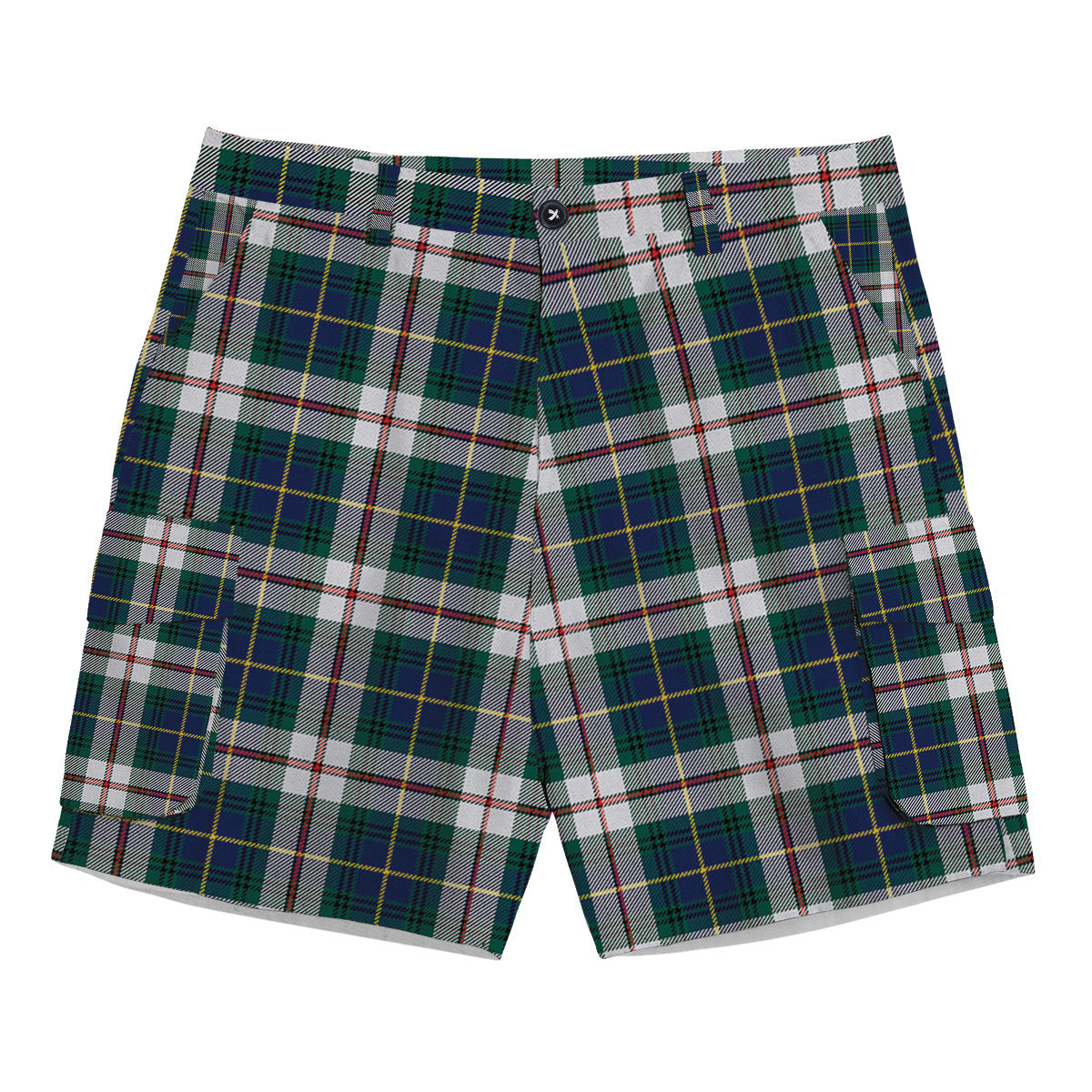 ScotsTee Shop Scottish MacLeod Of Californian Modern Tartan Plaid Cargo Shorts for Men