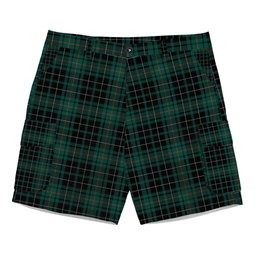 ScotsTee Shop Scottish McAulay Hunting Modern Tartan Plaid Cargo Shorts for Men