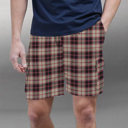 ScotsTee Shop Scottish McPherson Hunting Ancient Tartan Plaid Cargo Shorts for Men