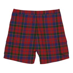 ScotsTee Shop Scottish McDonald of Glenaladale Tartan Plaid Cargo Shorts for Men