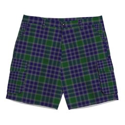 ScotsTee Shop Scottish MacDonald Lord of the Isles Hunting 2 Tartan Plaid Cargo Shorts for Men