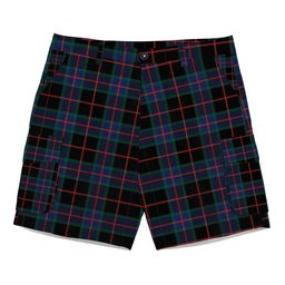ScotsTee Shop Scottish Nairn Modern Tartan Plaid Cargo Shorts for Men