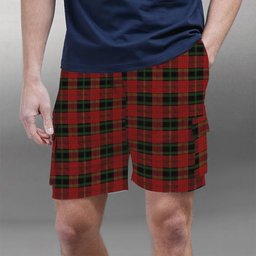ScotsTee Shop Scottish Rosser of Wales Tartan Plaid Cargo Shorts for Men